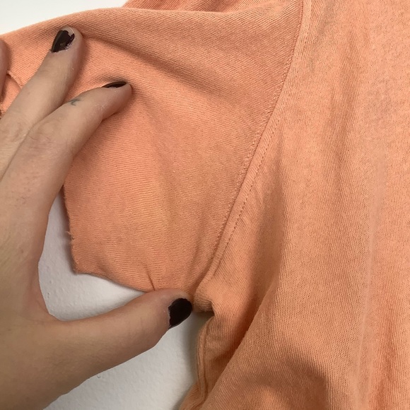 Free People Crop Top in Peach/Orange - Picture 3 of 5